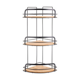 Estia Εταζερα Bamboo Essentials Μεταλλικη Γωνιακη 3 Θεσεων 49x19.5x19.5cm