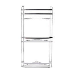 Estia Εταζερα Elegant Μεταλλικη Γωνιακη 3 Θεσεων 54x28x18cm Χρωμιου