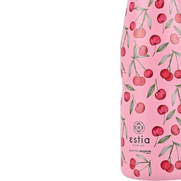 Estia Θερμος Travel Flask Save the Aegean 500ml Cherry Rose