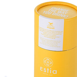 Estia Θερμος Travel cup Save the Aegean 500ml Pineapple Yellow
