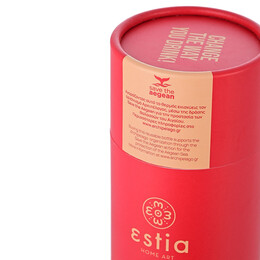 Estia Θερμος Travel cup Save the Aegean 500ml Scarlet red