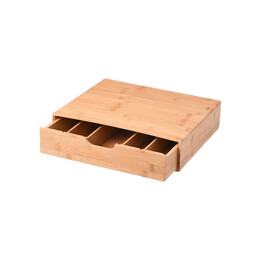 Estia Θηκη για Καψουλες Espresso Bamboo Essentials Συρταρωτη με 5 Ρυθμιζομενες Θεσεις