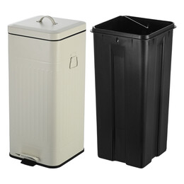 Estia Καδος Απορριματων Soft Close Antigua 30lt mat Ivory