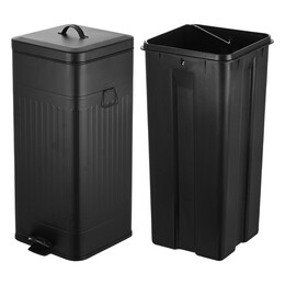 Estia Καδος Απορριματων Soft Close Antigua 30lt mat Μαυρο