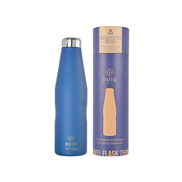 Estia Θερμος Travel Flask Save the Aegean 750ml Denim Blue