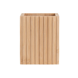 Estia Θηκη Οδοντοβουρτσας Bamboo Essentials Τετραγωνη 8.3x6.5x10.3cm