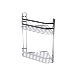 Estia Εταζερα Elegant Μεταλλικη Γωνιακη 2 Θεσεων 32x28x18cm Χρωμιου
