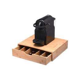 Estia Θηκη για Καψουλες Espresso Bamboo Essentials Συρταρωτη με 5 Ρυθμιζομενες Θεσεις