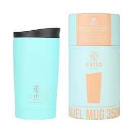 Estia Θερμος Travel mug Save the Aegean 350ml Bermuda Green
