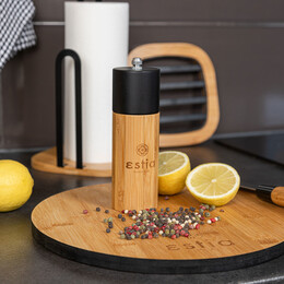 Estia Μυλος για Αλατι/πιπερι Bamboo 5x16cm Μαυρος