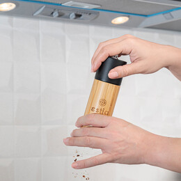 Estia Μυλος για Αλατι/πιπερι Bamboo 5x16cm Μαυρος