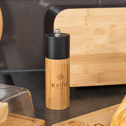 Estia Μυλος για Αλατι/πιπερι Bamboo 5x16cm Μαυρος