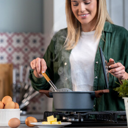 Estia Κατσαρολα Stone Αντικολλητικη Χυτου Αλουμινιου 20cm 2.5lt