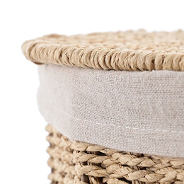 Estia Καλαθι Απλυτων Botanica 40x40x55cm me Εσωτερικη Επενδυση & Καπακι