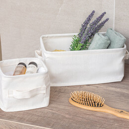 Estia Κουτι Αποθηκευσης & Οργανωσης Ivory 13.5x12.5x10.5cm me Χερουλια