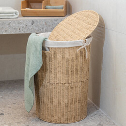 Estia Καλαθι Απλυτων Botanica 40x40x55cm me Εσωτερικη Επενδυση & Καπακι