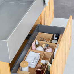 Estia Κουτι Οργανωσης Συρταριου Bamboo Essentials 15x23x7cm