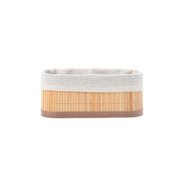 Estia Καλαθι Οργανωσης Bamboo Essentials 19.5x10cm me Επενδυση