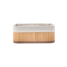 Estia Καλαθι Οργανωσης Bamboo Essentials 24.5x10cm me Επενδυση