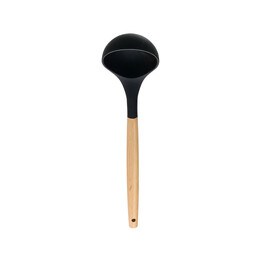 Estia Κουταλα Βαθια Bamboo Essentials Σιλικονης Μαυρη