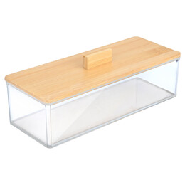 Estia Κουτι Αποθηκευσης & Οργανωσης Bamboo Essentials Ορθογωνιο 23.3x9.4x8.8cm με Καπακι