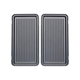 Estia Τοστιερα Black & Inox 2 Θεσεων 850w με Αποσπωμενες Αντικολλητικες Πλακες