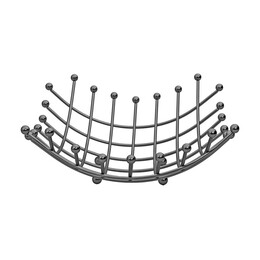 Estia Φρουτιερα Elegant Nickel Black απο Κραμα Ψευδαργυρου