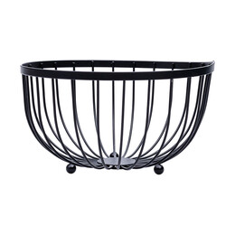 Estia Φρουτιερα Μεταλλικη 25x13cm Μαυρη
