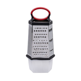 Estia Τριφτης 6 Πλευρων Ανοξειδωτος 25cm με Πλαστικο Δοχειο