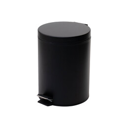 Estia Χαρτοδοχειο Μπανιου Classic Soft Close 5lt ματ Μαυρο