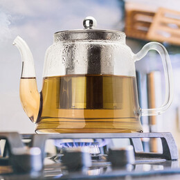 Estia Τσaγιερα Γυαλινη 1000ml με Ανοξειδωτο Φιλτρο