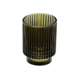 Estia Ποτηρακι Μπανιου Olive Series Γυαλινο 7.5x7.5x9.7cm Λαδι