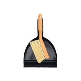 Estia Σκουπα με Φαρασι Χειρος Bamboo Essentials Μαυρο