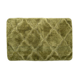 Estia Ταπετο Μπανιου Microfiber Olive Series 70x45cm Αντιολισθητικο Λαδι