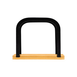 Estia Χαρτοπετσετοθηκη Bamboo Essentials Ορθια Μεταλλικη Μαυρη