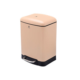 Estia Χαρτοδοχειο Μπανιου Soft Close Ορθογωνιο 6lt Μπεζ