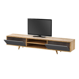 Έπιπλο Τηλεόρασης Serine Megapap Χρώμα Sapphire oak - Ανθρακί 170x37x45εκ.
