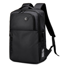 Golden Wolf Τσάντα Πλάτης Gb00399, με Θήκη Laptop 15.6", 20l, Μαύρη