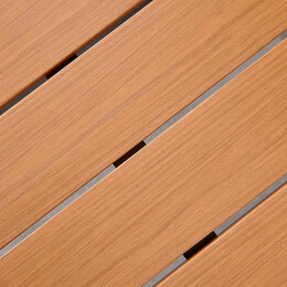 Τραπέζι Κήπου Poseidon Megapap Μεταλλικό - Μασίφ Ξύλο Χρώμα Μαύρο - Καρυδί 150x82x75εκ.