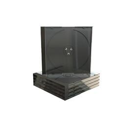 Mediarange cd Jewelcase for 1 Disc 10.4mm Machine Packing Grade Black Tray (Mrbox22-m)