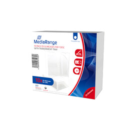 Mediarange cd Slimcase for 1 Disc 5.2mm Transparent Tray (10 Pack) (Mrbox32-t)
