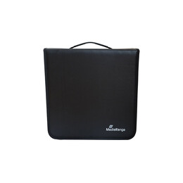 Mediarange Media Storage Wallet for 500 Discs, Synthetic Leather, Black (Mrbox96)