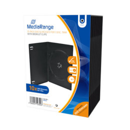 Mediarange dvd Slimcase  for 1 Disc 7mm Black  (10 Pack) (Mrbox33)