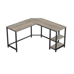 Μεταλλικό Γωνιακό Γραφείο με Θέση για Υπολογιστή 138 x 138 x 75 cm Vasagle (Lwd72x) (Vaslwd72x)