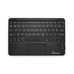 Mediarange Compact-Sized Bluetooth Keyboard With 78 Ultraflat Keys and Touchpad (Black) (Mros130-gr)
