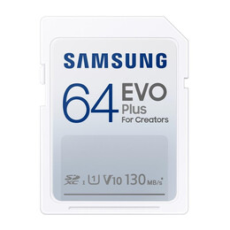 Samsung evo Plus for Creators Sdxc 64gb Class 10 u1 v10 uhs-i (mb-Sc64k/eu) (Sammb-Sc64k-eu)