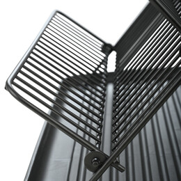 Estia Πιατοθηκη Αναδιπλουμενη Μεταλλικη Μαυρη 2 Επιπεδων