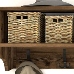 Κρεμάστρα Τοίχου Ottila Megapap από Μελαμίνη Χρώμα Καπνιστή Καρυδιά 120x22x37εκ.