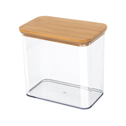 Estia Δοχειο Αποθηκευσης Πλαστικο 1650ml με Καπακι Bamboo