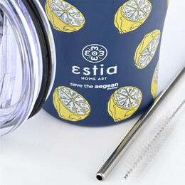Estia Θερμος Coffee mug Save the Aegean 350ml Citrus Infusion